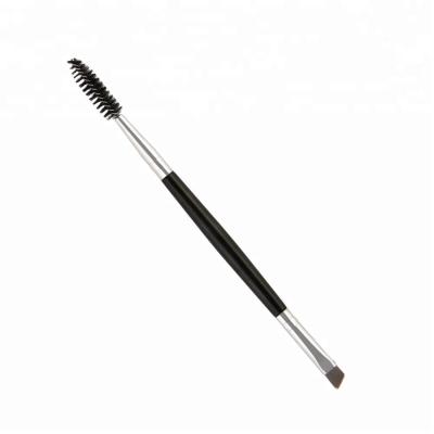 China corner front & Double Rod Single Head Spiral Mascara Brush Diagonal Eyebrow Brush Cosmetic Brush for sale