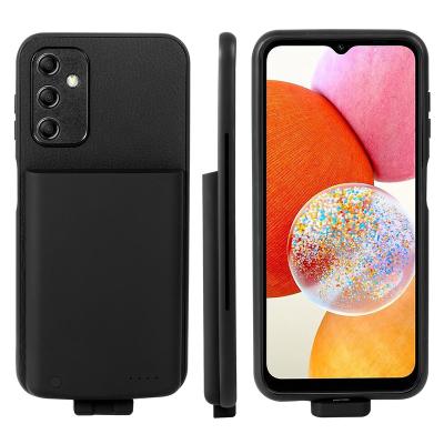 China LED Display Portable Outdoor Travel Back Clip Battery for Samsung Galaxy A14 External Battery Power Bank Case 5000Ah for sale