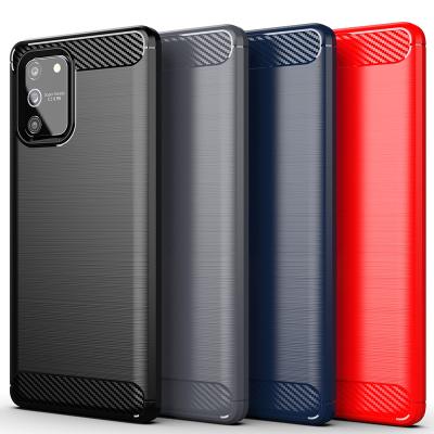 China Wholesale Anti-fall Silicone Carbon Fiber For Samsung S10 S21 S20 Tpu Soft Back Cover For Samusng Note 20 for sale