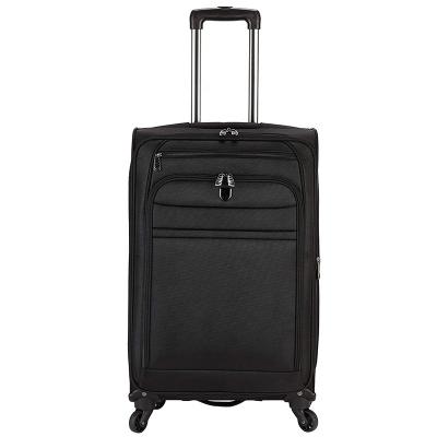 China Fashionable High Grade Waterproof Oxford Spinner Wheels Travel Luggage Bag Trolley Suitcase for sale