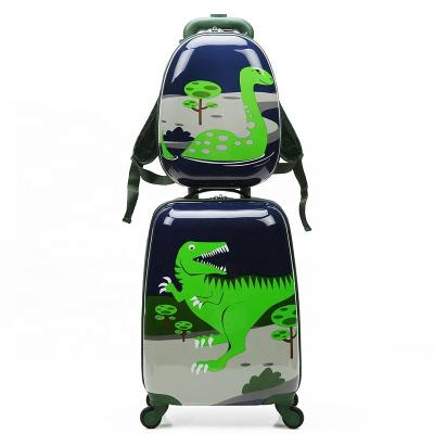 China Fashionable Kids Trolley Bag Kids Suitcase Luggage Cartoon School Bag Children Backpack Student Trolley Luggage for sale