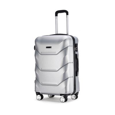 China High Quality ABS Gray Cabin Trolley Suitcase Women Men Kids Small Spinner Rolls Up Luggage With Lock for sale