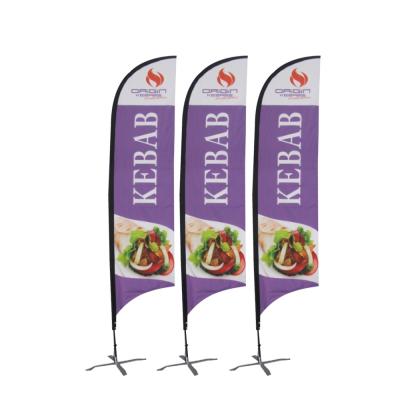 China Shanghai Pdyear Factory Advertising Tear Drop Theft Banner UV Prevented 2019 Beach Flag Custom Made for sale