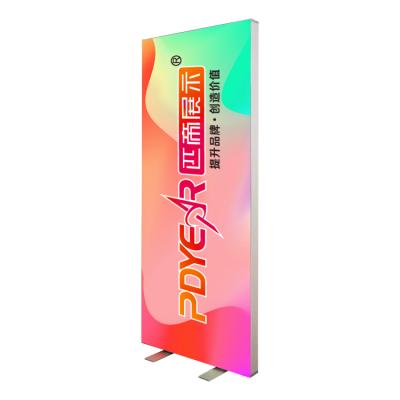 China Fabric SEG Printing Fabric SEG Event Lightbox Fabric Double Side Double Side Backlit Aluminum Lightbox Printing Simple Custom Logo Backdrop for sale