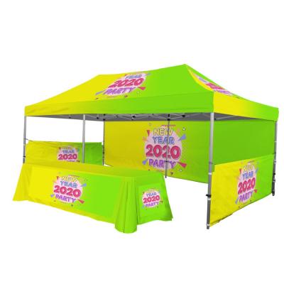 China Outdoor Sports UV and Water Proof 10x20ft 3x6m Oxford Exhibit Gazebo Aluminum Trade Show Event Folding Tent for sale