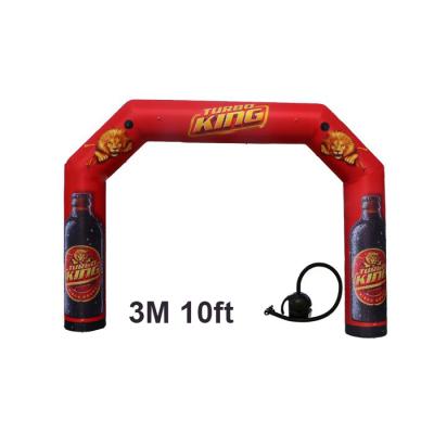 China Advertising RTS Shop 3M 10ft Outdoor Waterproof Sports Air Display Inflatable Race Door Start Print Display Event Arches for sale