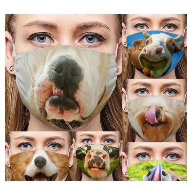 China Fashional Halloween Animal Daily Washable Three-Dimensional Funny Expression Party Mask Unisex Daily Mask for sale