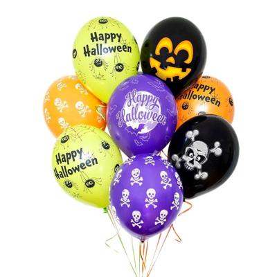 China New Fashional 12inch Halloween Latex Balloon Set Birthday Party Theme Party Decoration Halloween Prank for sale