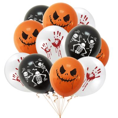 China Fashional Halloween Set DIY Kit 12Pcs Party Decoration Balloons Garland Kit Arch Big Balloon For Home Decoration for sale