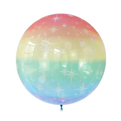 China Fashional Clear Large Bobo Balloons Jumbo Transparent Bubble Bobo Balloons 18inch Balloons For Led Light Up Balloon Party Decoration for sale