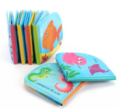 China Eductional Preschool Toys Soft Non-Toxic Fabric Baby Peva Books Early Education Toys Baby Bath Washable Books for sale