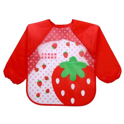 China Cheap Viable Design Material Fashion Long Sleeve EVA Baby Bib Waterproof Baby Bib for sale