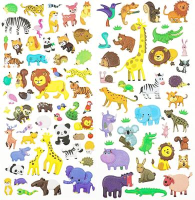 China Waterproof+Eco-friendly Variety Fun Kids Bulk Stickers Covers 3D Stickers For Girls And Boys And Toddlers Puffy Stickers For Kids for sale