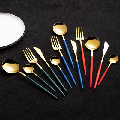 China Workable Jieyang 4pcs Factory Price Knife Fork Spoon Stainless Steel Flatware Sets Top Selling Cutlery for sale