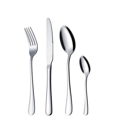 China New Year Price Manufacturer 4pcs Silverware Flatware Set Best Viable Food Drink Cutlery Set for sale