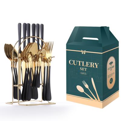 China Sustainable Halloween Gift Set Stainless Steel Flatware And Weddings Dinnerware Serving Cutlery Set for sale