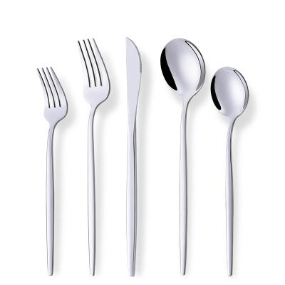 China Viable Wholesale Supply Silver Platos 20pcs Silver Steel Silverware Cutlery Set From China Manufacturers for sale