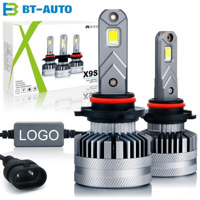 China BULBTEK X9S OEM ODM 9006 HB4 H4 H7 H11 9005 9012 Bulbs H7 CSP LED Bulb Kit Car Headlight Universal for sale