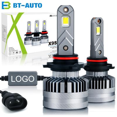 China Universal BT-AUTO X9S 9005 LED Headlight 9005 9006 LED Bulb For Car Projector Reflector Headlamp X9S 9005 LED Headlamp Bulb for sale