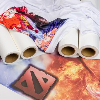 China high sticky Anti-ghosting 100GSM sublimation tacky transfer paper designed for high elastic sportswear no ghosting for sale