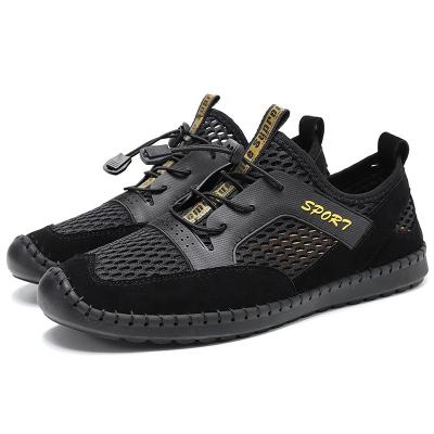 China Light Weight 2022 Summer New Outdoor Sports Casual Shoes Men's Mesh Shoes Breathable Non slip Manual Men's Shoes for sale