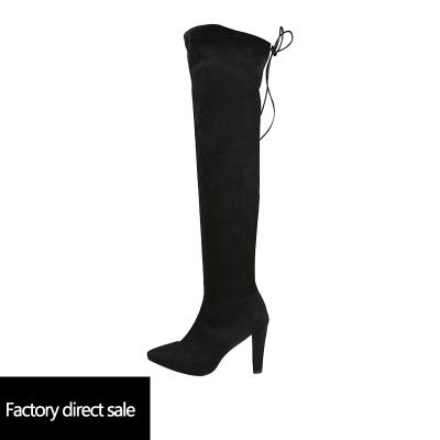 China Other 2023 Winter New Trend Women's Over-the-Knee high Heels Boots Platform Thick Shoes Pointe Toe Boots for sale