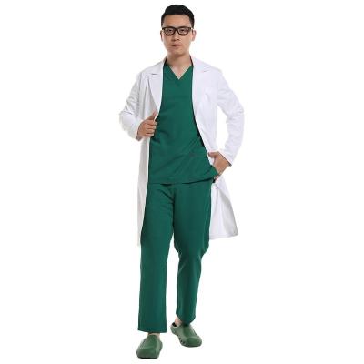 China Doctors Elegant Medical Stretch Surgical Gowns Hospital Soft V-Neck Hospital Uniform Nurses Uniforms Hospital Sets for sale