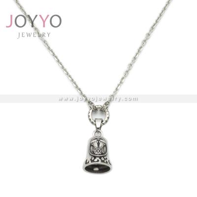 China Minimal stainless steel acero Joyeria bell jewelry de beers necklace punk stainless pendant necklace for sale