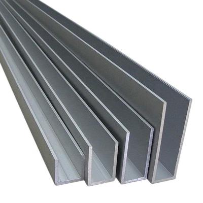 China Hot Selling Aluminum Glass Top Rail Extrusion U Channel For Glass Wall Rail for sale