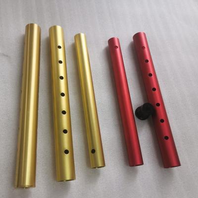 China Interior Decoration 6063 T6 Extruded Aluminum Telescopic Tube With Punch Holes for sale