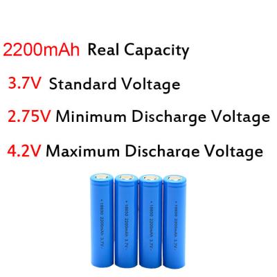 China Toys 3.7V 2200mah 18650 Rechargeable Polymer Lithium Battery 18650 FOB Reference Price: Get for sale