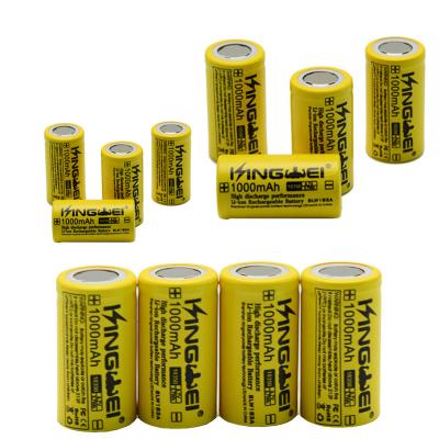 China Good quality toys 18350 Li ion 3.7v 1000mah rechargeable lithium ion battery 3.6v lithium ion battery for sale