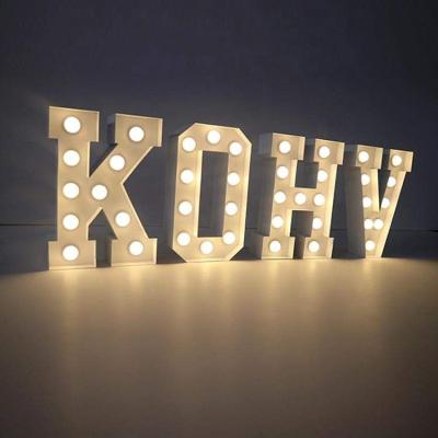 China Buildings Caboal 3ft 4ft 5ft Custom LED Lights Giant Marquee Letters Light Up Big Numbers Letters For Wedding Party Celebration for sale