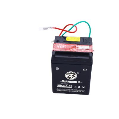 China Automotive 6volt 4ah Sealed Dry Cell Motorcycle Dedicated Battery Lead Acid Batteries for sale