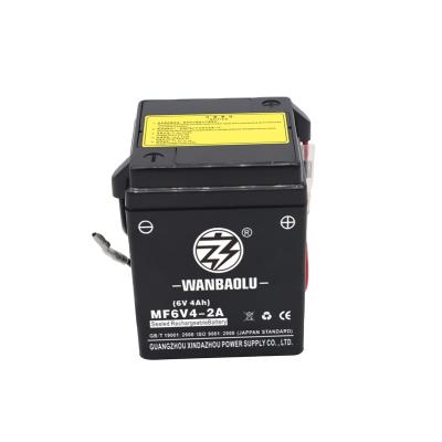 China MF Battery 6v4a Lead Acid Batteries Motorcycle Automotive Battery 6N4 for sale