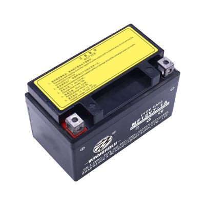 China MF Lead Acid Battery 12V7A Lead Acid Batteries Motorcycle Automotive Battery YTX7A-BS(MF) for sale