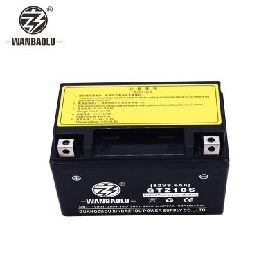 China MF Battery 12V8.6AH Lead Acid Batteries Motorcycle Automotive Battery GTZ10S YTZ10S TTZ10S for sale