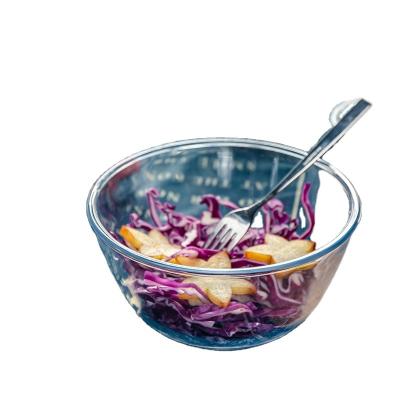 China Hot Selling High Viable Microwave Oven Bowl Mixing Bowl Borosilicate Glass Salad Bowl for sale