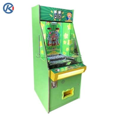 China Green Indoor Mini Arcade Coin Pusher Metal+Acrylic Coin Pushing Machine Coin Pusher Cash Money Gift for sale