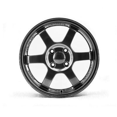 China 4x100 Inch 4 Holes 4x100 Rim Hyper Multi Black Silver Wheel Rim Design Spoke r15 16 Aluminum Alloy For Honda Fit Te37 Golf for sale