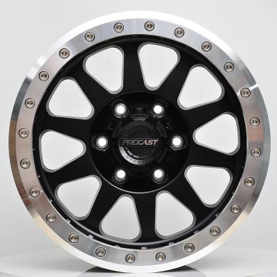 China ALLOY Ready To Ship Off Road Wheel New Design 4*4 Alloy Off Road Wheels 17x8.5 6X139.7 With Beadlock 4x4 Rims For Jeep for sale