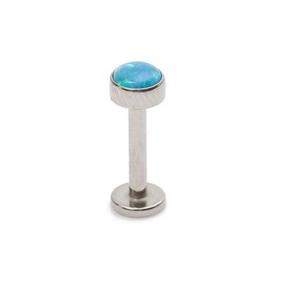 China Youzhu TRENDY Titanium ASTM F136 Internally Threaded Opal Top Labret Tragus Stud titanium piercing for sale