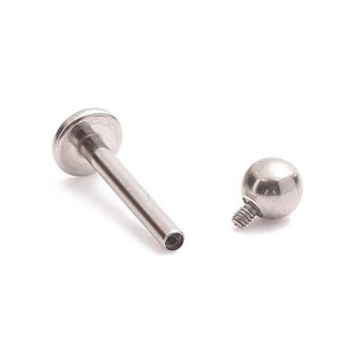 China FASHIONABLE Youzhu ASTM F136 Titanium Implant Grade Internally Threaded Labret Stud Labret Perforation for sale