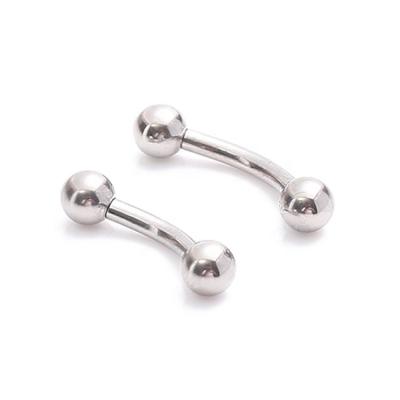 China Youzhu ASTM F136 FASHIONABLE Titanium Implant Grade Internally Threaded Curved Barbell Eyebrow Piercing for sale