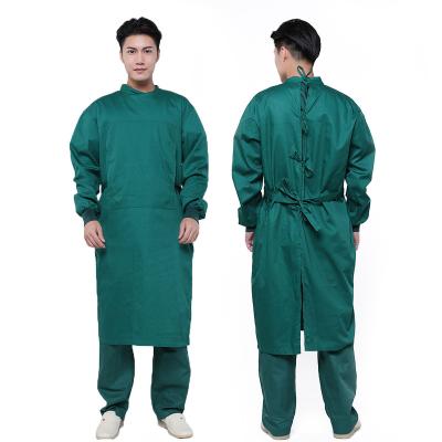 China Hospital Lab Coats High Quality Washable Pure Cotton Coveralls Medical And Reusable Doctor Uniform for sale