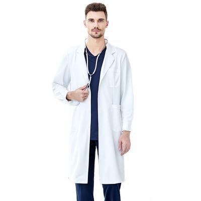 China Hospital Customized Men And Women Lab Coat Hospital Uniforms White Doctor Lab Coat for sale