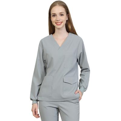 China 2021 Best Quality Hospital Female Doctors And Nurses Multiple Colors Scrub Nursing Medical Uniform Sets Scrub Hospital for sale