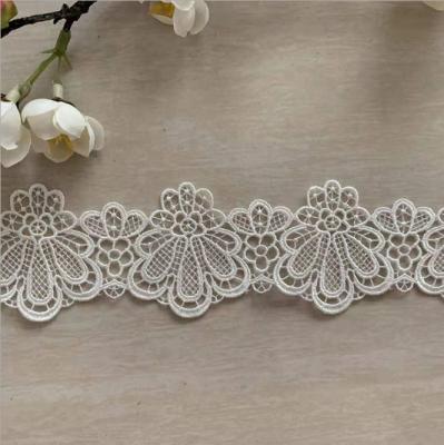 China High-grade Polyester Lace 4.7cm End Viable Barcode Light Weight Children's Necklace Water Soluble Bracelet DIY Handmade Clothing Toy for sale