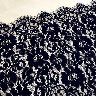 China Viable Lace Eyelash Wedding Dress Bedding Curtain Fabric 50cm for sale