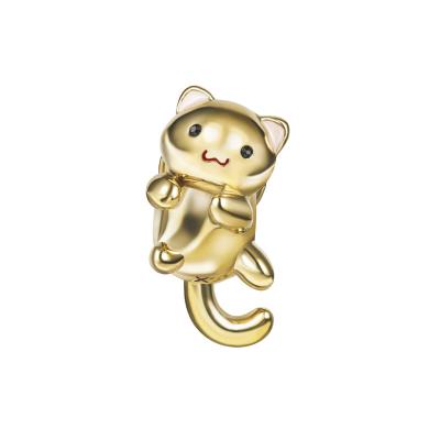 China Fashionable Cordial Design Jewelry Accessories Stainless Steel Charms Cat Shape Made PIN Best Gift For Women for sale